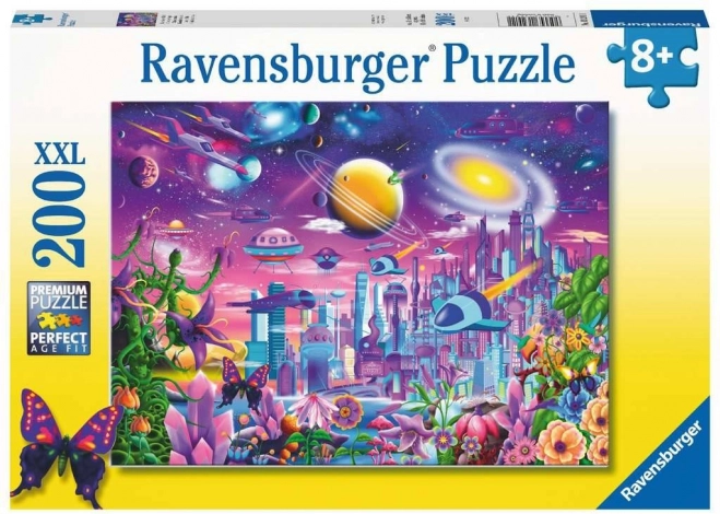 Puzzle Vesmírné město XXL 200 dílků od Ravensburger