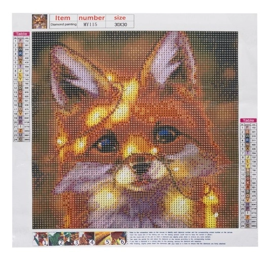 Sada na diamantové malování - liška