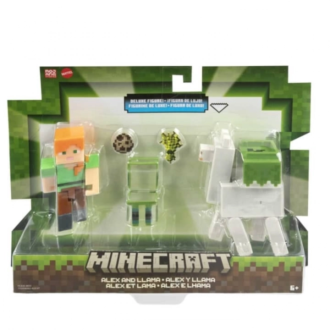 Minecraft Alex a Lama figurka