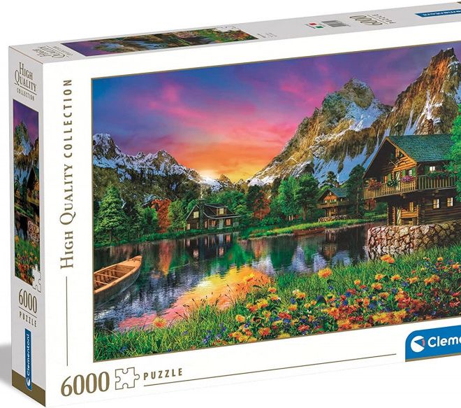 Puzzle 6000 prvků Alpské jezero