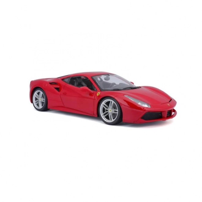 Kovové auto Ferrari 488 GTB červené