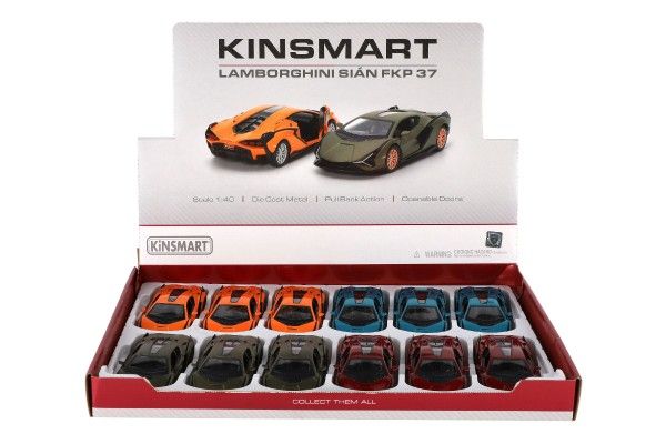 Auto Kinsmart Lamborghini  Sián FKP 37 kov/plast 13cm mix barev