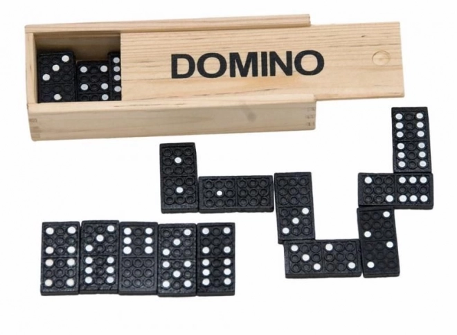 Klasické domino v dřevěné krabičce