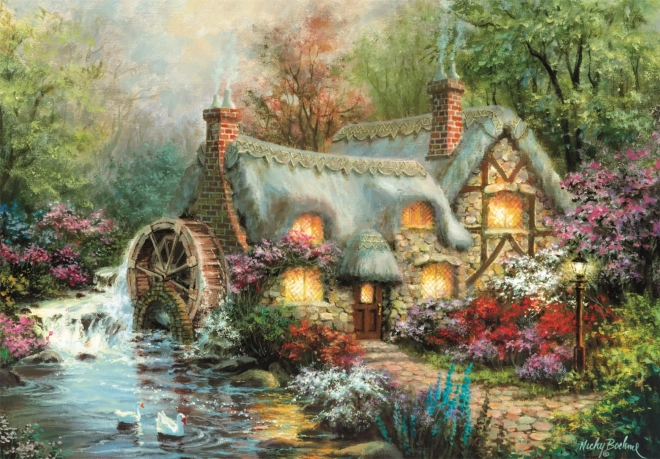 Puzzle 1500 dílků Kompaktní útočiště na venkově