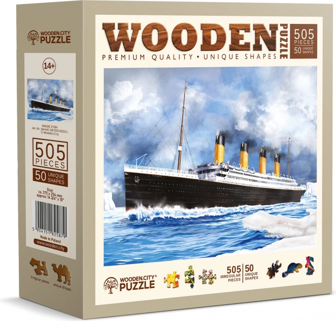 WOODEN CITY Dřevěné puzzle Titanik 505 dílků