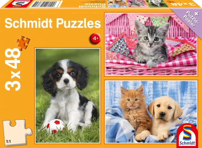 Puzzle Moje oblíbená zvířátka