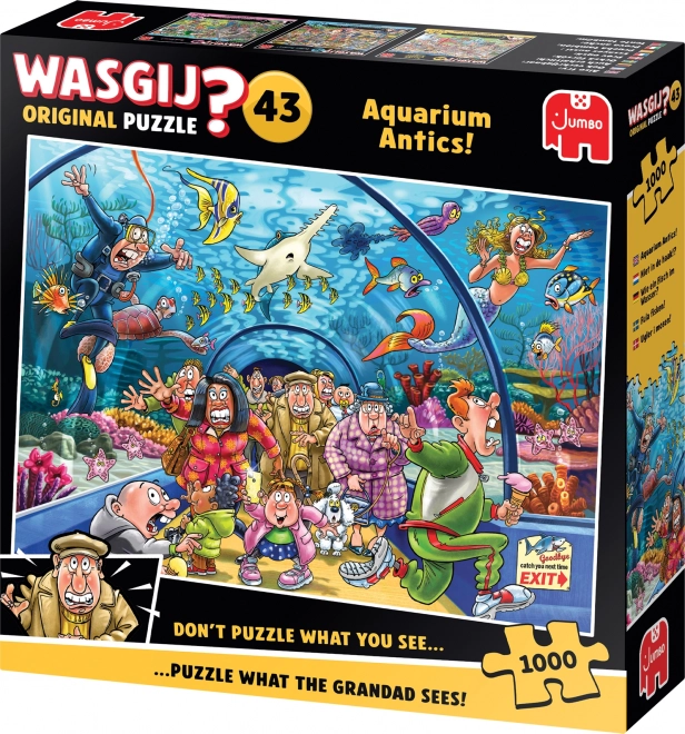 Jumbo puzzle Wasgij hrátky v akváriu 1000 dílků