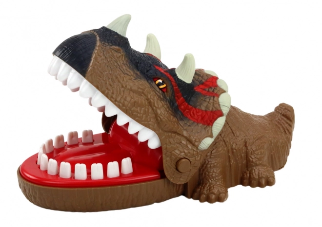 Triceratops Brown Lights Sounds Dinosaur Biting Arcade Game