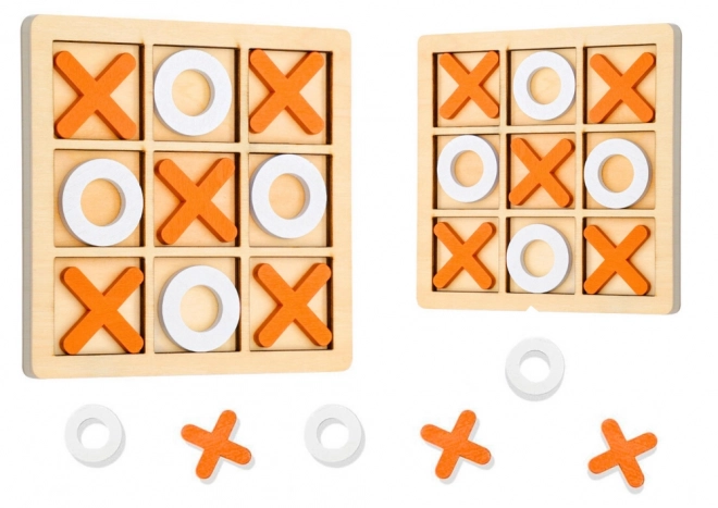 Strategická logická dřevěná hra Tic-tac-toe