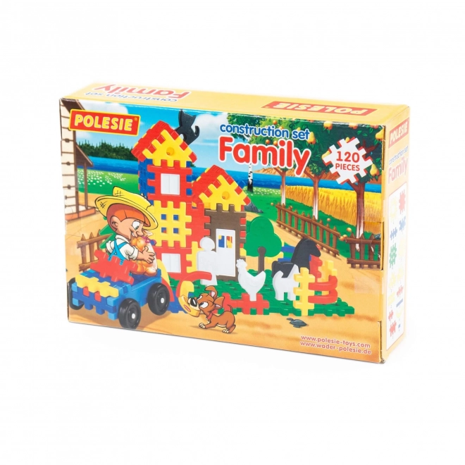 Retro plastová stavebnice - Blok Family 120
