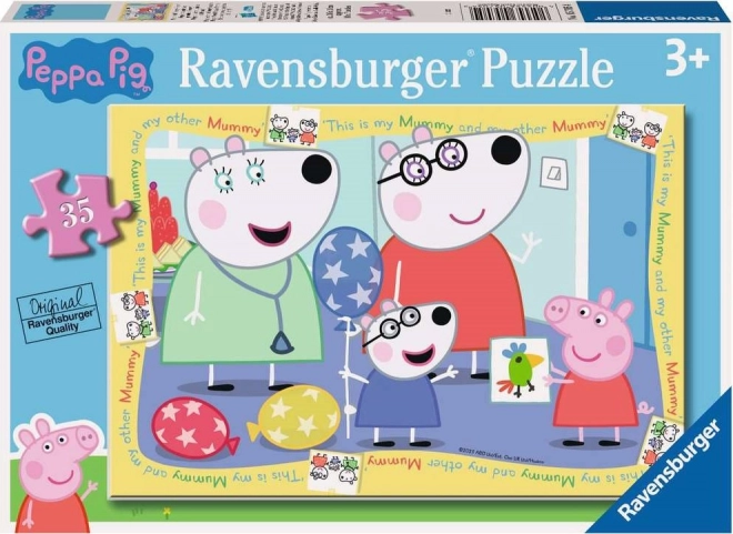 Puzzle Prasátko Peppa - 35 dílků