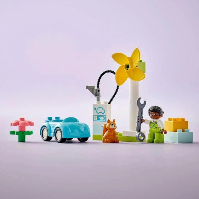 LEGO® DUPLO® 10985 Větrná turbína a elektromobil