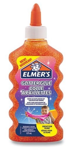 ELMER'S Třpytivé lepidlo 177ml oranžové