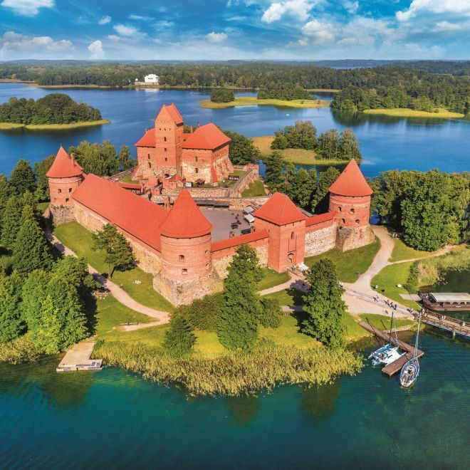 TREFL Puzzle Hrad Trakai, Litva 1000 dílků