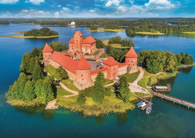 Puzzle Hrad Trakai Litva 1000 dílků