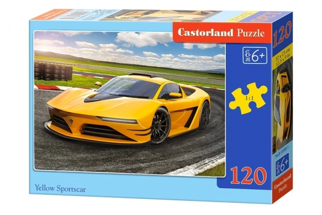 Puzzle žlutý sportovní vůz