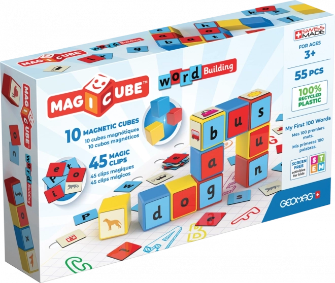 Geomag Magicube Words 55 dílků