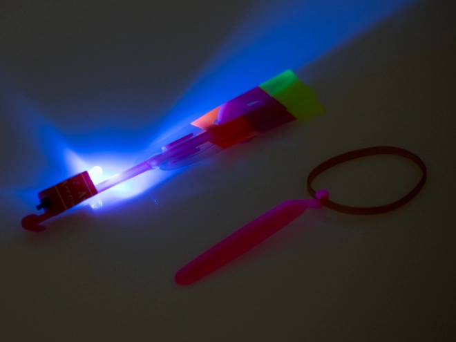 Létající prak s LED světly