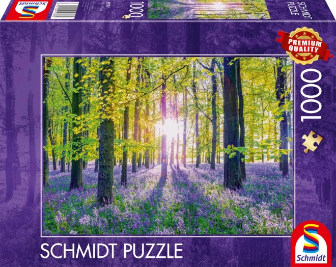 Puzzle Jemné modré zvonky v lese 1000 dílků