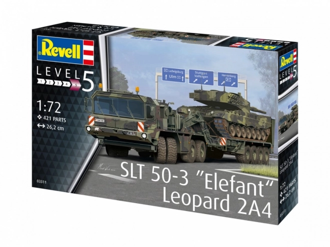 Plastikový model SLT 50-3 Elefant + Leopard 2A4