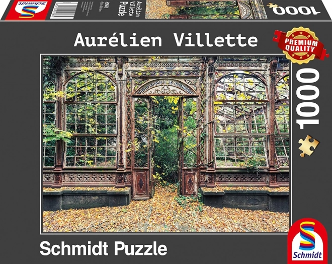 Puzzle Zarostlá klenutá okna 1000 dílků