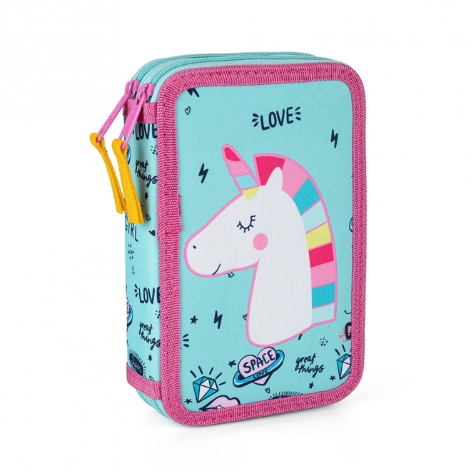 Penál 2 p. prázdný Unicorn iconic