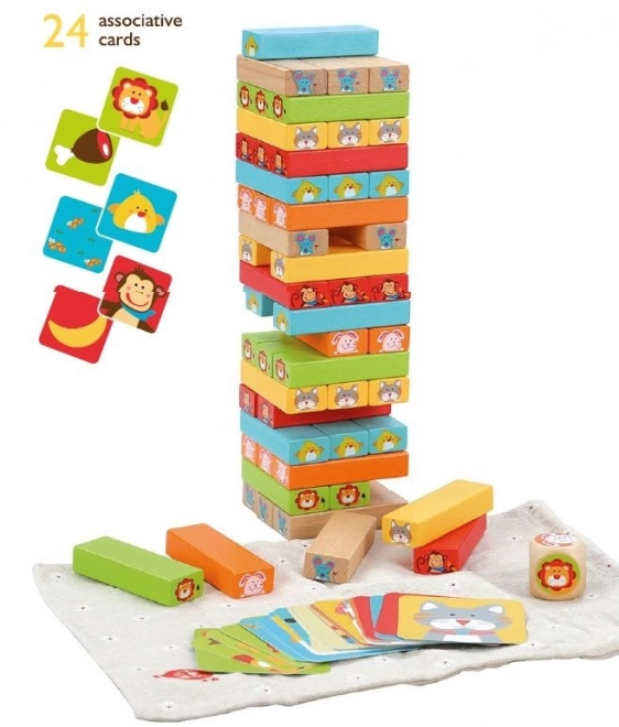 Lucy & Leo „Hádej, kdo“ - dětská dřevěná hra Jenga