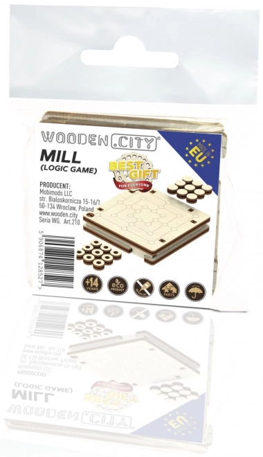 Wooden City 3D puzzle hra mini Mlýn