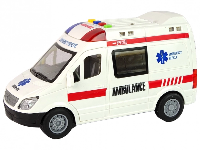 Ambulance Světla Zvuky Zvuky Třecí pohon