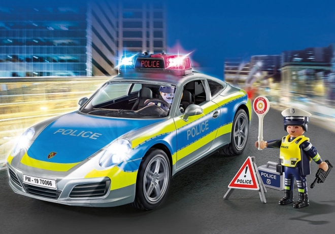 Sada s policejním vozidlem Porshe 911 70066 Porshe 911 Carrera 4s