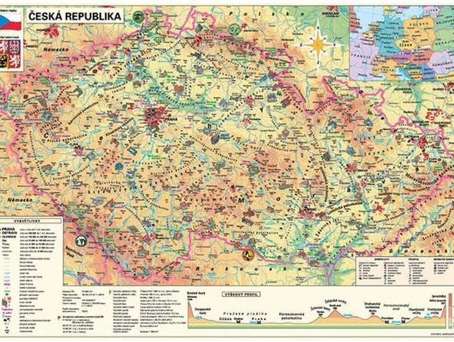 Puzzle Mapa České Republiky - 500 dílků