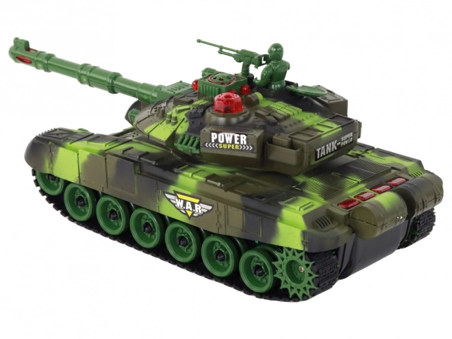 Velký dálkově ovládaný vojenský tank RC 360 stupňů