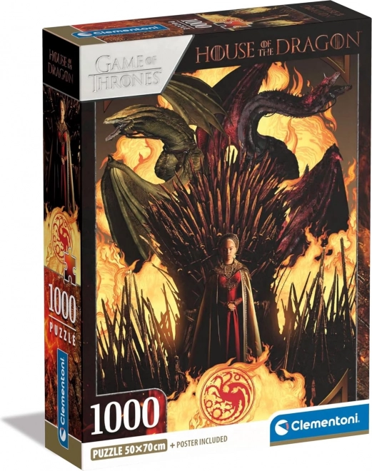 CLEMENTONI Puzzle Rod draka: Rhaenyra Targaryen 1000 dílků