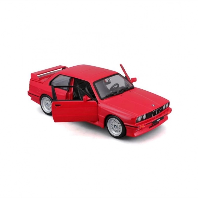 Kovové autíčko BMW 3 Series M3 1988 červené