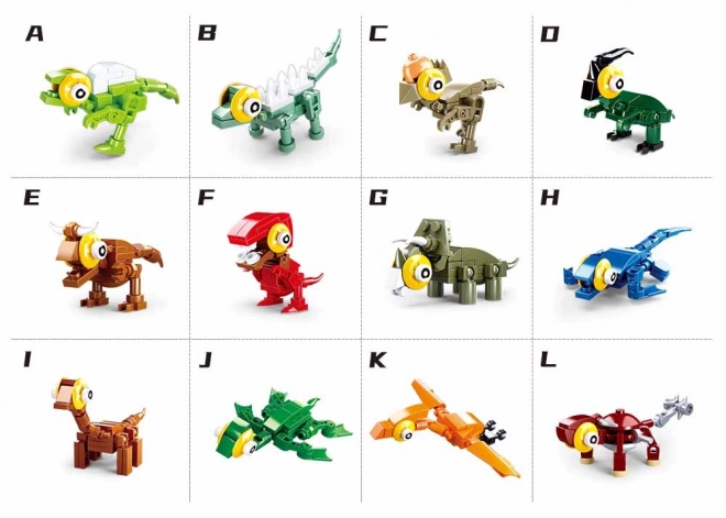 Sluban Vajíčka Qbricks M38-B0796 Dino 1ks