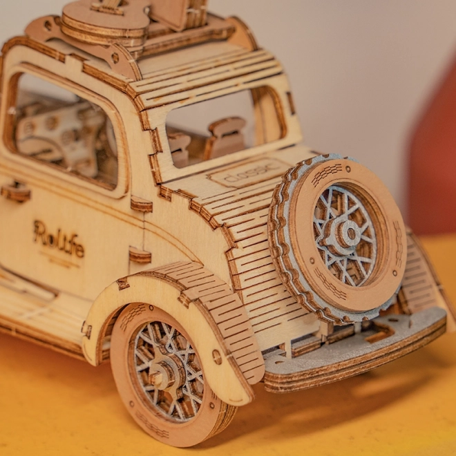 Automobil Vintage - moderní 3D dřevěné puzzle