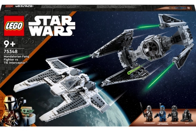 LEGO Star Wars 75348 Mandalorianská stíhačka třídy Fang vs. TIE Interceptor