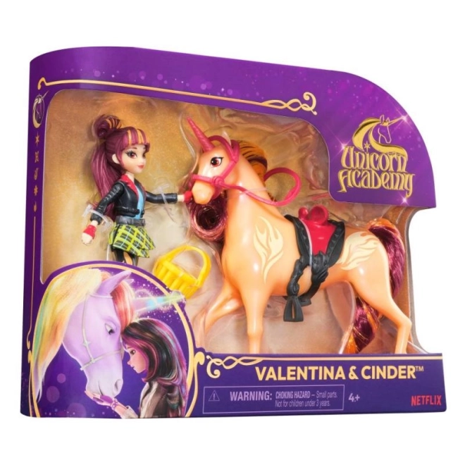 Unicorn academy figurky 11 cm valentina a cinder