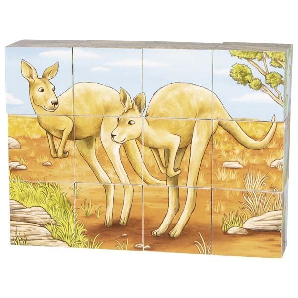 Puzzle bloky zvířata Austrálie