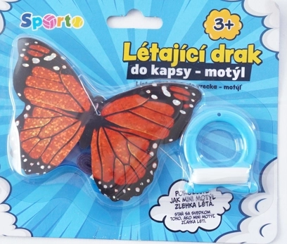 SPORTO Létající drak do kapsy - motýl