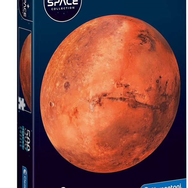 CLEMENTONI Kulaté puzzle Space: Mars 500 dílků