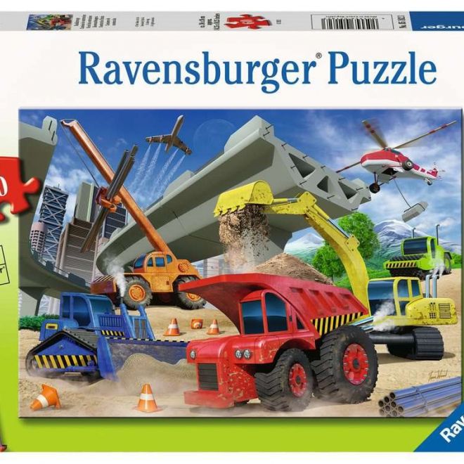 RAVENSBURGER Puzzle Stavební vozidla 60 dílků