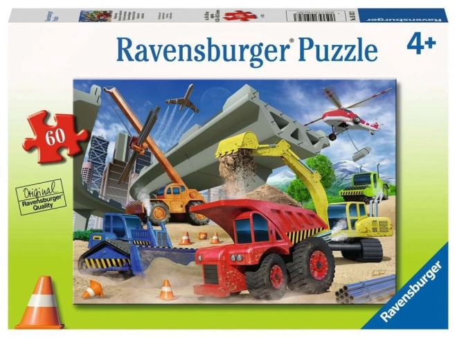 Ravensburger stavební stroje puzzle 60 dílků