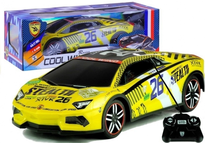 Dálkově ovládané sportovní auto Pilot R/C Yellow