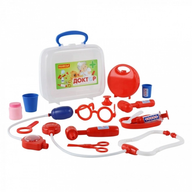 Dětský lékařský set v bílém kufříku