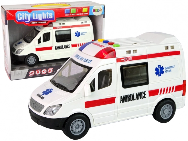 Ambulance Světla Zvuky Zvuky Třecí pohon