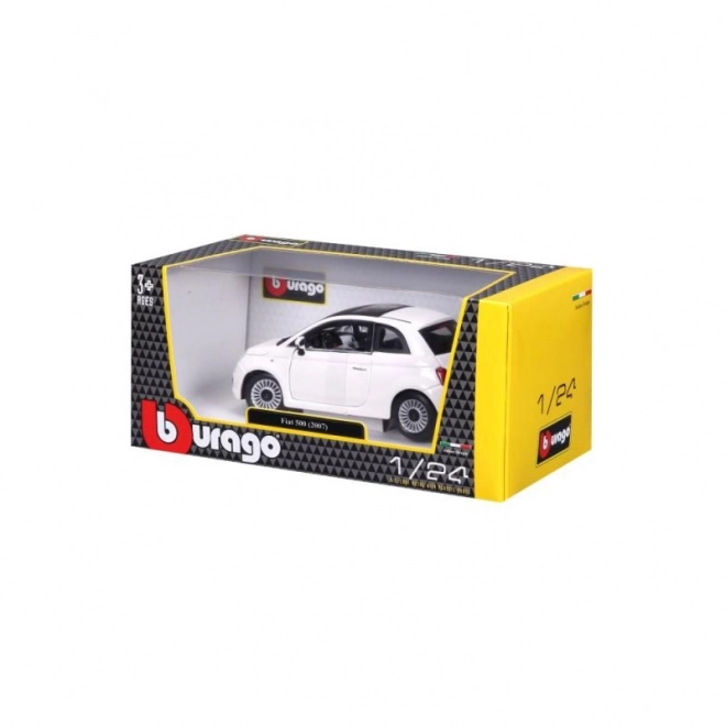 Bburago 1:24 Fiat 500 (2007) White