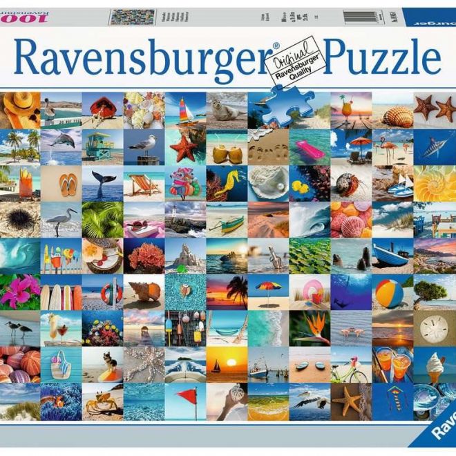 RAVENSBURGER Puzzle 99 okamžiků u moře 1000 dílků