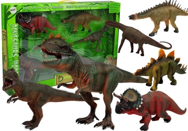 Sada velkých figurek dinosaurů Modely 6 kusů Tyranosaurus