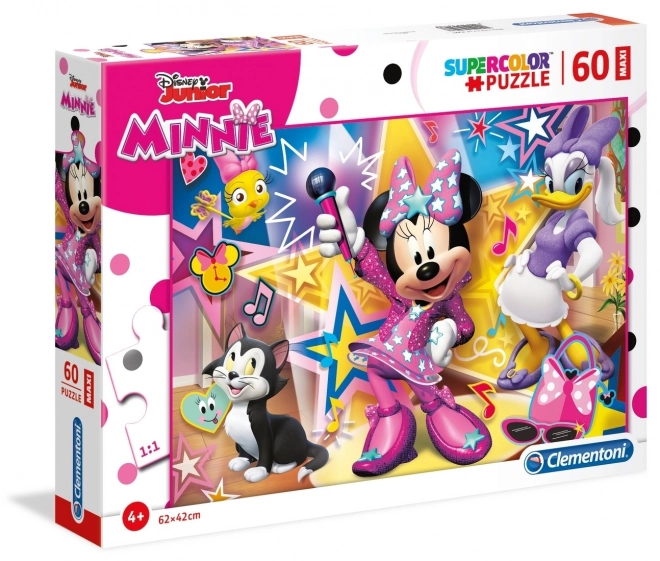 CLEMENTONI Puzzle Myška Minnie MAXI 60 dílků